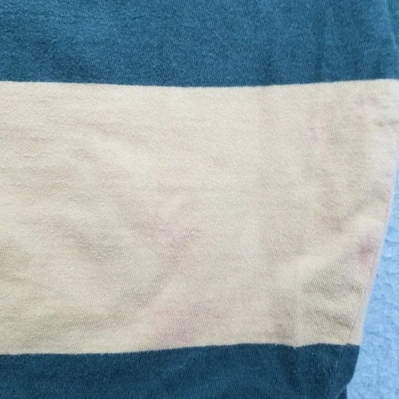 American Eagle Polo Shirt Mens Small Green‎ Short Sleeve Striped Cotton - Picture 13 of 13